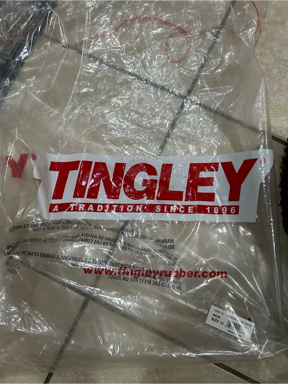 Tingley Winter Tuff 4 Buckle Ice Traction Men's Black Rain & Snow Boots